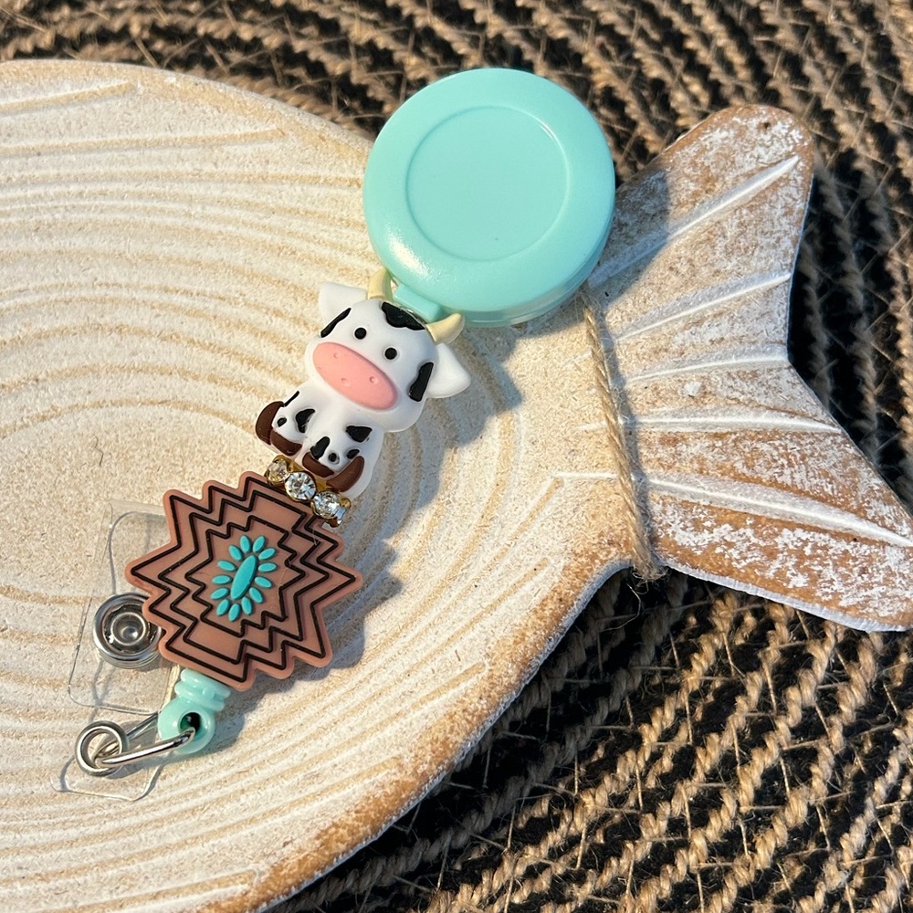 Cow Badge Reel
